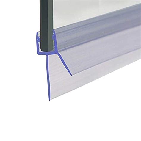 Buy Cozylkx Frameless Shower Door Bottom Seal With Drip Rail 3 8 Thick Glass 33 Long Sweep