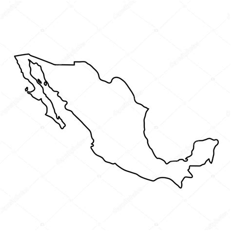 ¡bravo 28 Hechos Ocultos Sobre Mapa De Mexico Blanco Y Negro Sin