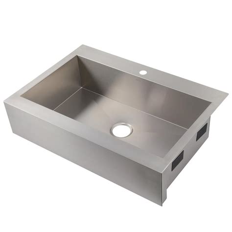 Apron Front Stainless Steel Kitchen Sink Single Basin Kitchen Sink