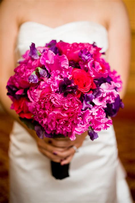 Mostly Magenta Bouquet Spring Wedding Bouquets Pink Wedding Flowers