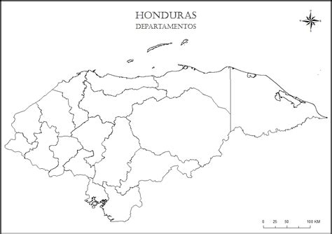Mapas De Honduras Para Colorear Y Descargar Colorear Imágenes