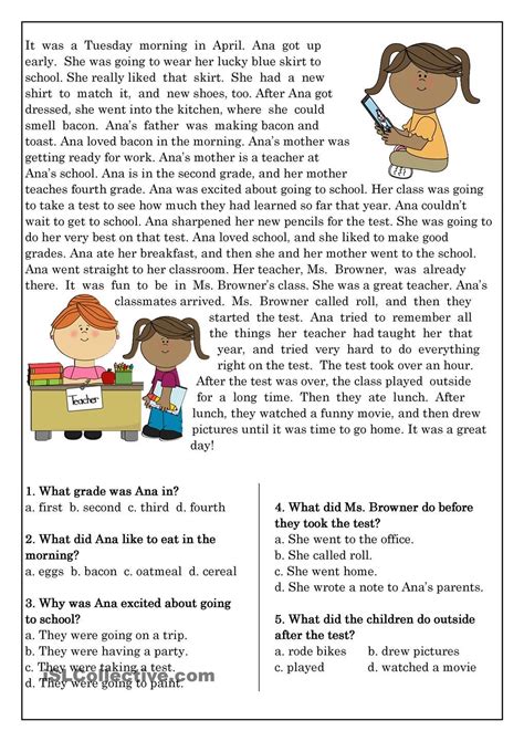 Reading Comprehension For Beginner And Elementary Students 10