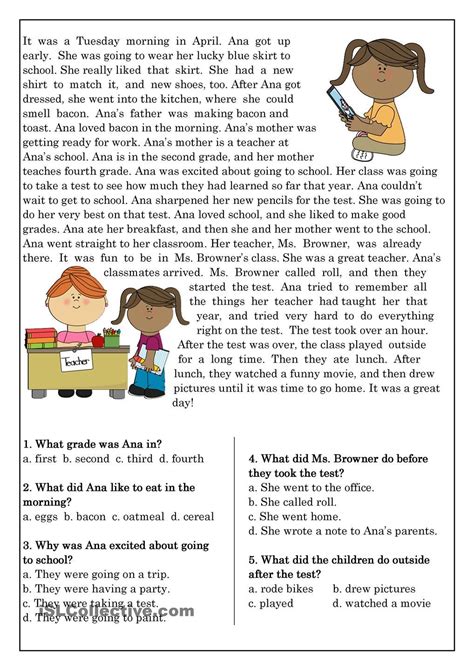 Free Printable English Worksheets For Grade Brenda Kelly S Free