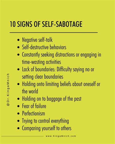 8 ways of how you are self sabotaging dr kinga mnich