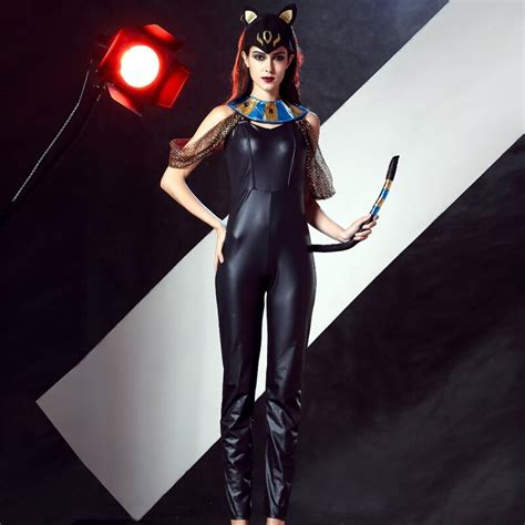 2016 New Catwoman Costume Sexy Ladies Black Wetlook Vinyl Leather Cat