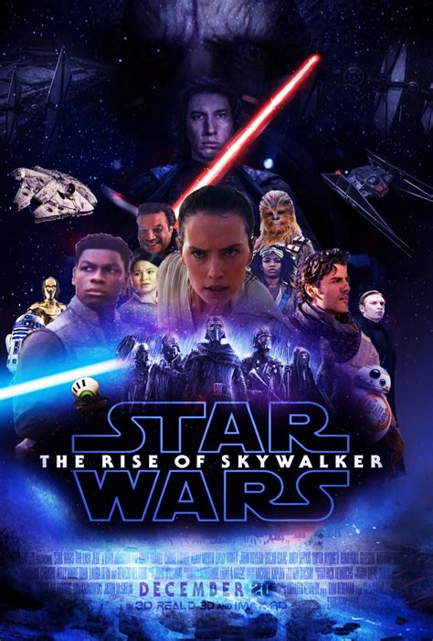 Star Wars Episode Ix The Rise Of Skywalker A4 Movie Mini Print D