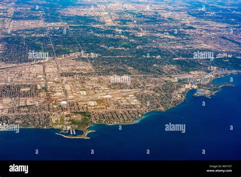 Aerial View Of The Mississauga Area Cityscape At Canada Stock Photo Alamy