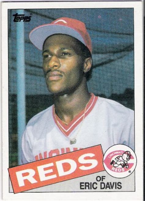 Eric davis (baseball) birth data and astrological dominants. ERIC DAVIS 1985 Topps ROOKIE Baseball Card #627 Cincinnati ...