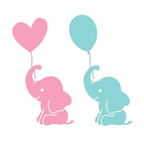 246 Silhouette Baby Elephant Svg Svg Png Eps Dxf File