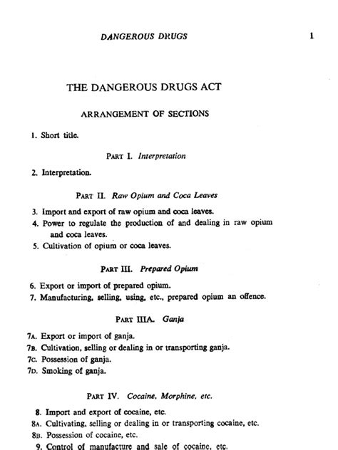 Appointment of drug enforcement officers part ii control of raw opium. The Dangerous Drugs Act | Narcotic | Fine (Penalty)