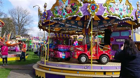 Toy Town Carousel Ride At Bath Fun Fair 6 April 2019 Youtube