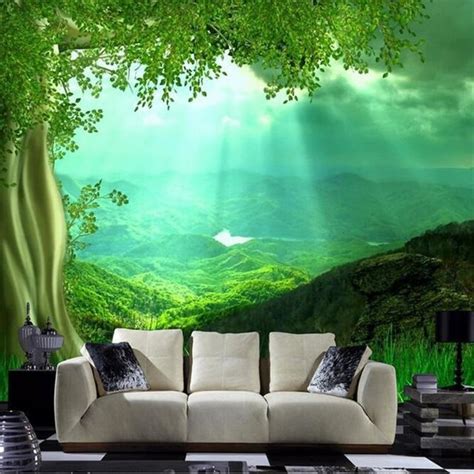 Image Result For Mural For Living Rooms Tree Wallpaper Living Room 3d