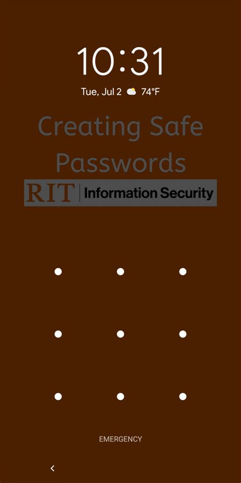 Choose A Secure Lock Screen Rit Information Security