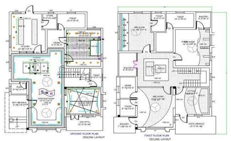 House False Ceiling Layout Plan Autocad Drawing Dwg File Ceiling Plan