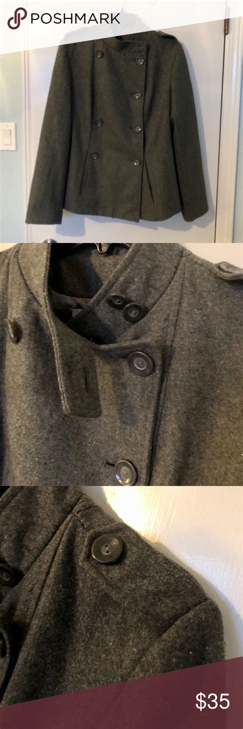 Gray Pea Coat Stylish And Comfortable