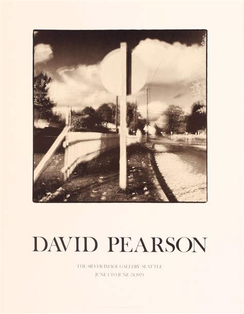David Pearson Silver Image Gallery Exhibition Poster By Pearson David