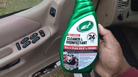 Turtle Wax New Cleaner Disinfectant Spray Test Review Kills All