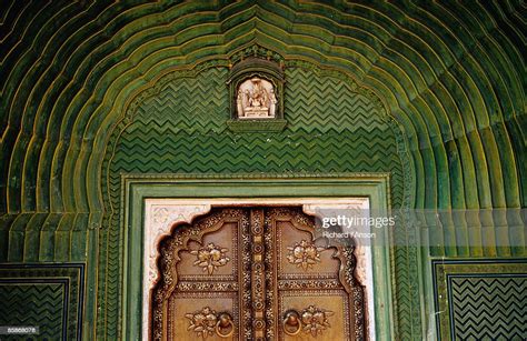 Detail Of Spring Gate In Pitam Niwas Chowk In City Palace High Res