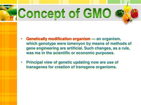 Genetically Modification Organism Gmo презентация онлайн