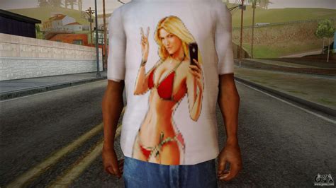 Gta 5 Hot Girl T Shirt For Gta San Andreas