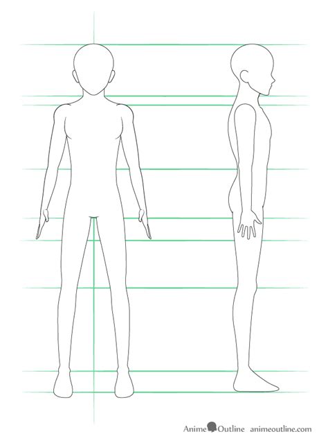 View 18 Anime Body Side Profile Drawing