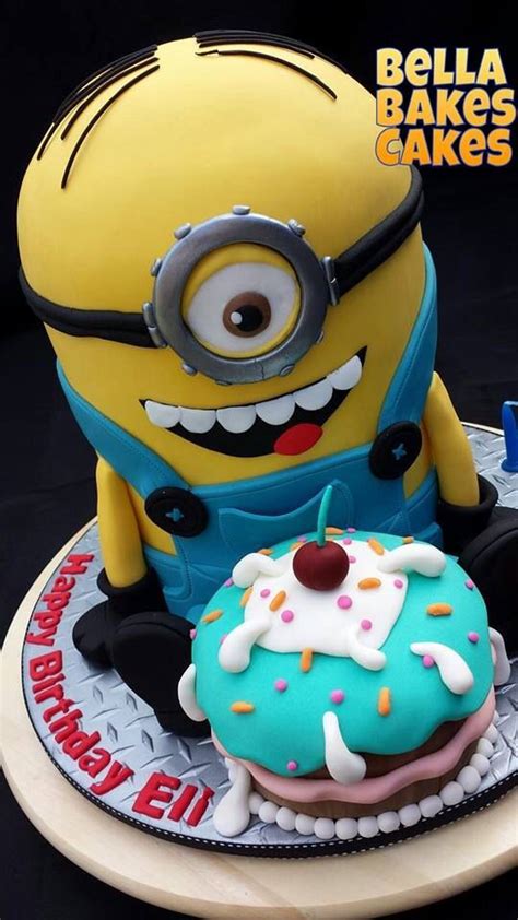 You need a frame to support your cake. Minion Cake by Bella Bakes Cakes (inspired by an original ...