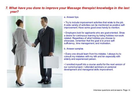 Top 7 Massage Therapist Interview Questions Answers