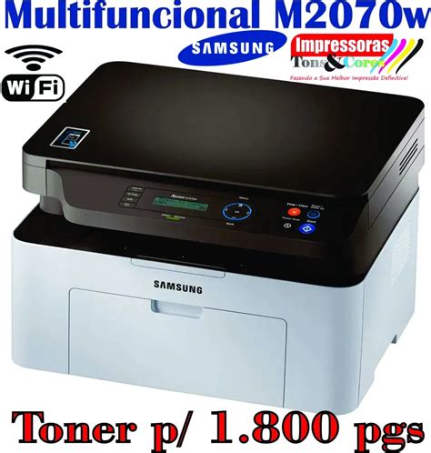 Impressoras Tons E Cores Multifuncional Laser Samsung Xpress Sl M2070w