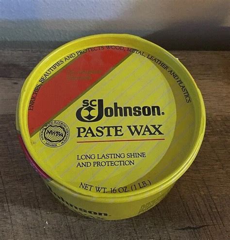 Sc Johnson Paste Wax Long Lasting Shine And Protection 16 Oz Discontinued Ebay