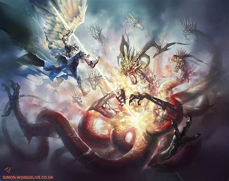 The War In Heaven By Sw Illustration On Deviantart