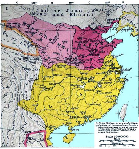 China History Maps Three Kingdoms 220 280 220 581 Six Dynasties