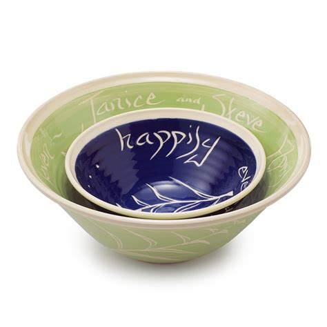 Personalized Wedding Nesting Bowls Set Of Wedding Bowl Gift UncommonGoods