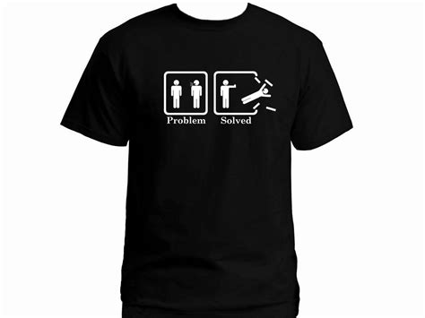 Gay Pride Problem Solved Man And Man Funny Couple Divorce New T Shirt Us