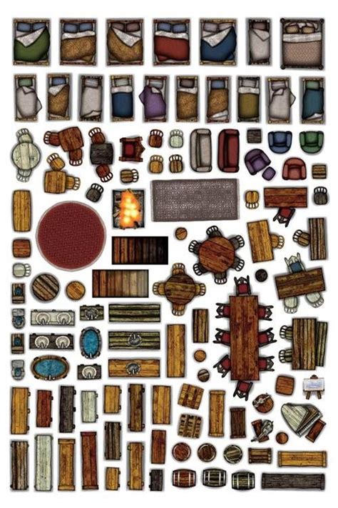 Object Sheets Home Furniture Dungeons And Dragons Miniatures