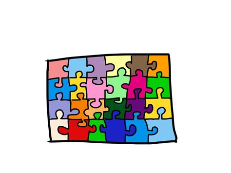 Download Puzzle Multicoloured Comic Royalty Free Stock Illustration
