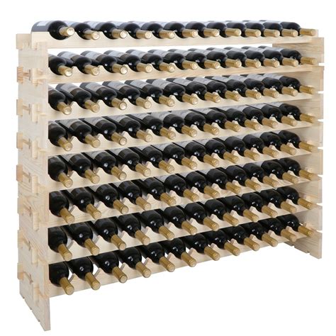 Buy Zenstyle Stackable Modular Wine Rack 96 Bottle Wine Storage Stand