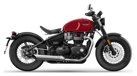 New 2023 Triumph Bonneville Bobber Red Hopper Motorcycles In