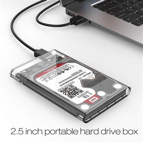 25 Inch Sata Usb 30 Portable Hard Drive Enclosure Tianex