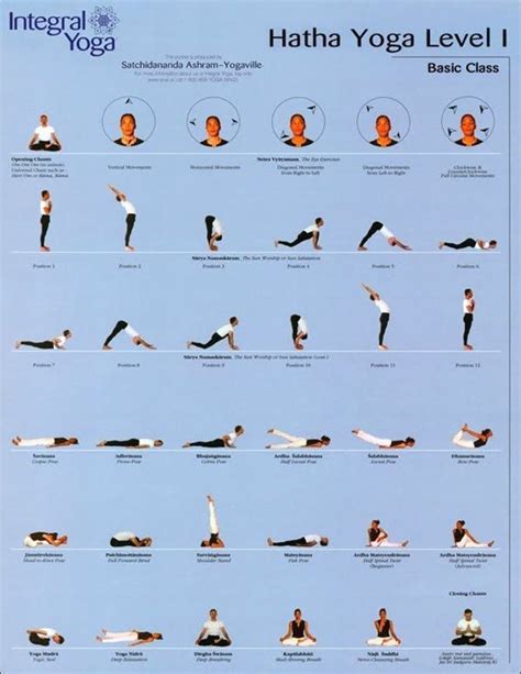 Sequence Of 12 Basic Postures Of Hatha Yoga