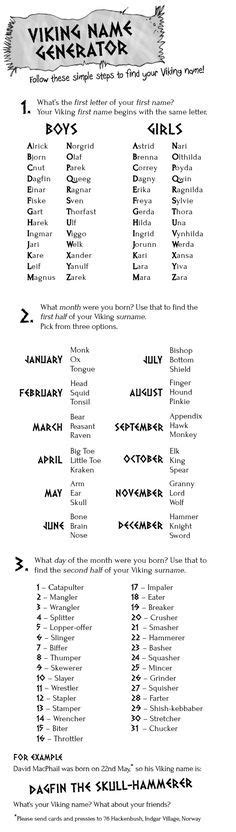 Viking Name Generator For Fun Viking Names Norse Names Norse Mythology Names Viking Symbols