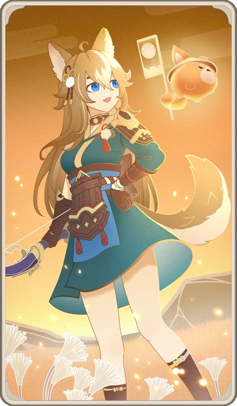 ArtStation - Miss Hina TCG design Genshin Impact