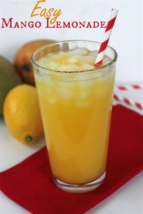 Mango Lemonade Recipe Mango Lemonade Food Recipes