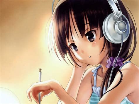 Resultado De Imagen Para Imagenes De Chicas Anime Escuchando Musica