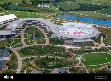 Aerial View Of Epic Systems Of Verona Wisconsin Usa A Major
