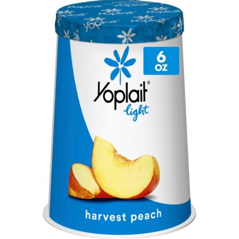 Yoplait Light Harvest Peach Nonfat Yogurt Cup 6 Oz Kroger