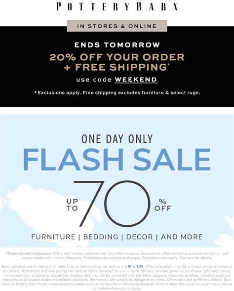 Pottery Barn August 2021 Coupons And Promo Codes 🛒