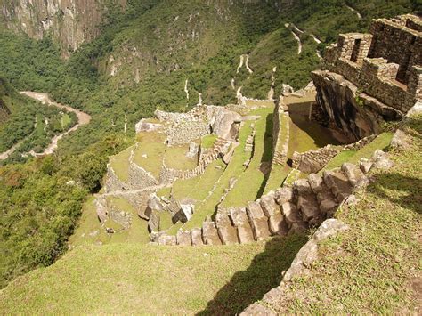 Terrace Steps In Machu Picchu Peru Image Free Stock Photo Public