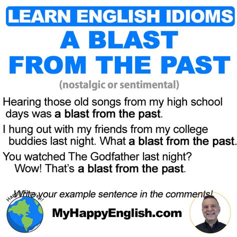 Learn English Idioms A Blast From The Past Happy English Free