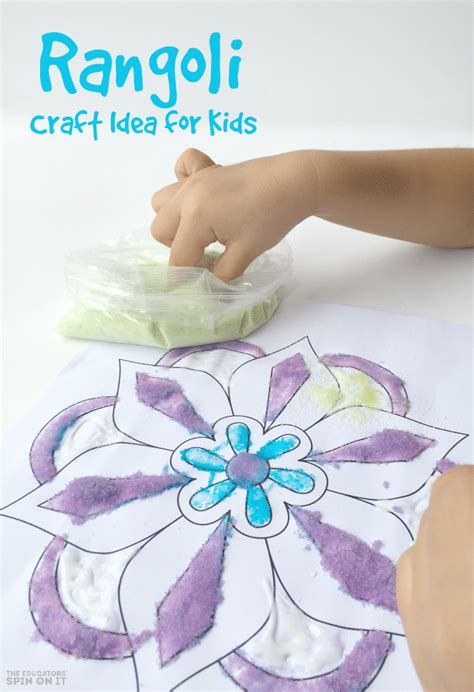 Rangoli Craft Idea For Kids The Educators Spin On It
