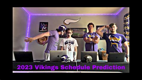 Reviewing The Vikings 2023 Schedule And Picking Wins And Losses YouTube